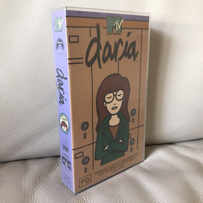 Vintage 1997 MTV Daria VHS Tape PAL 90s TV Cartoon Show RARE