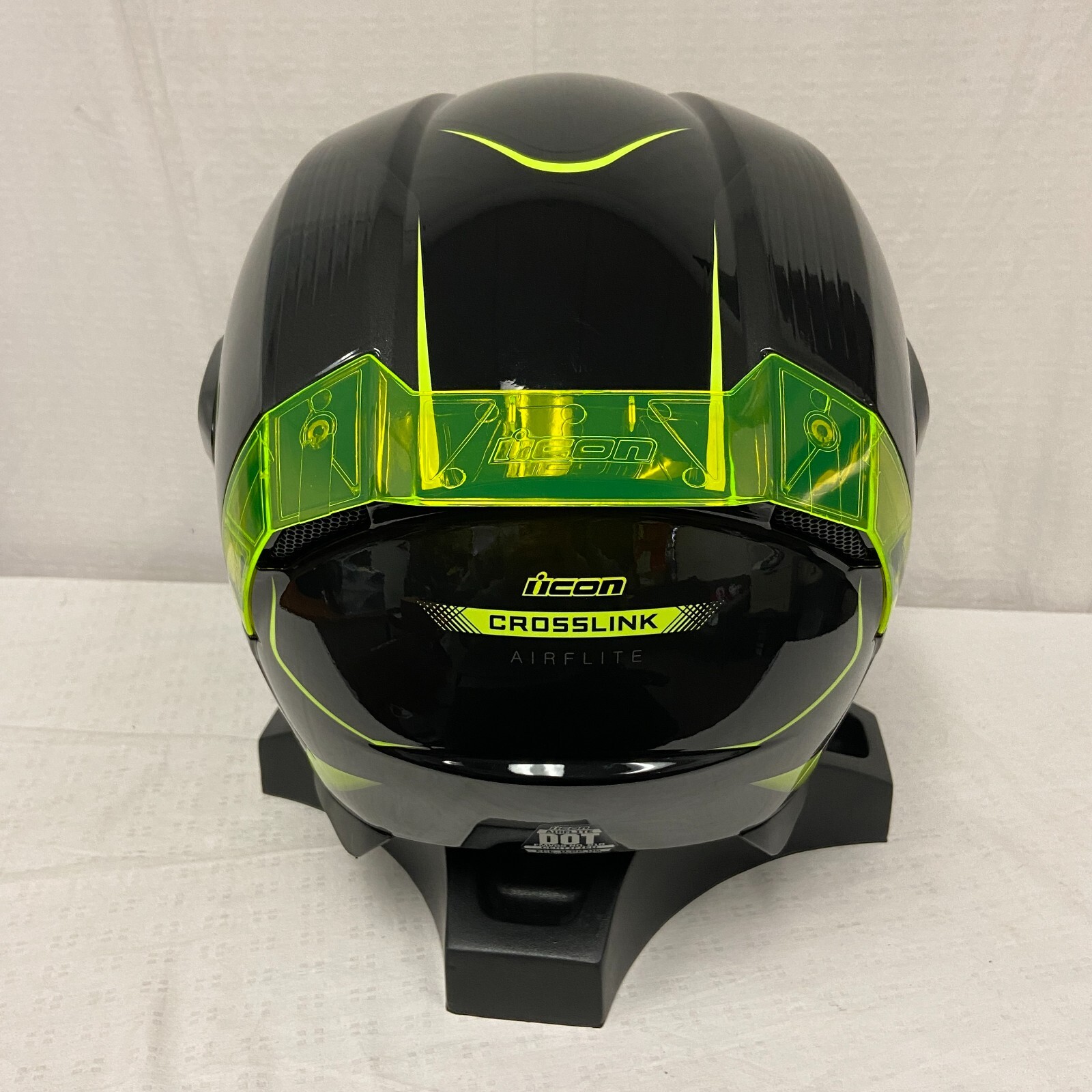 Icon Airflite Full Face Motorcycle Helmet Crosslink Hi-Viz MD 3XL XXXL *DISPLAY*