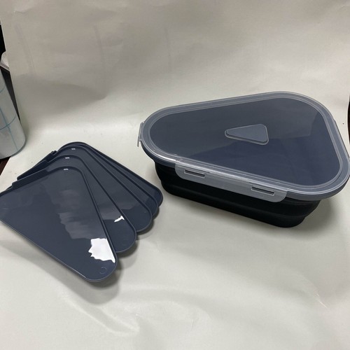 Pizza Storage Container, Reusable Pizza Container Saves Space,Dishwasher/Micro