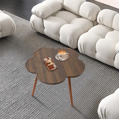 Farmhouse Coffee Table with Shelf,Floral Texture,Sofa Center Table,Wood Tables