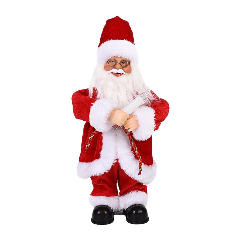 Dancing Santa Toy Shaking Head Santa Claus Christmas Figure Singing Electric Toy