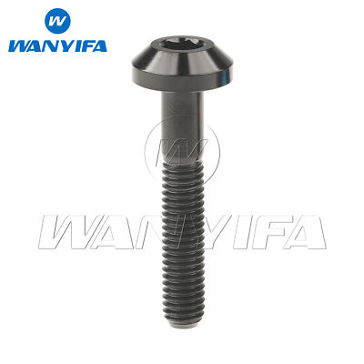 Wanyifa Titanium Bolt M6X12 15 20 25 30 35mm Flat Screw GR 5 for Bike Motorcycle