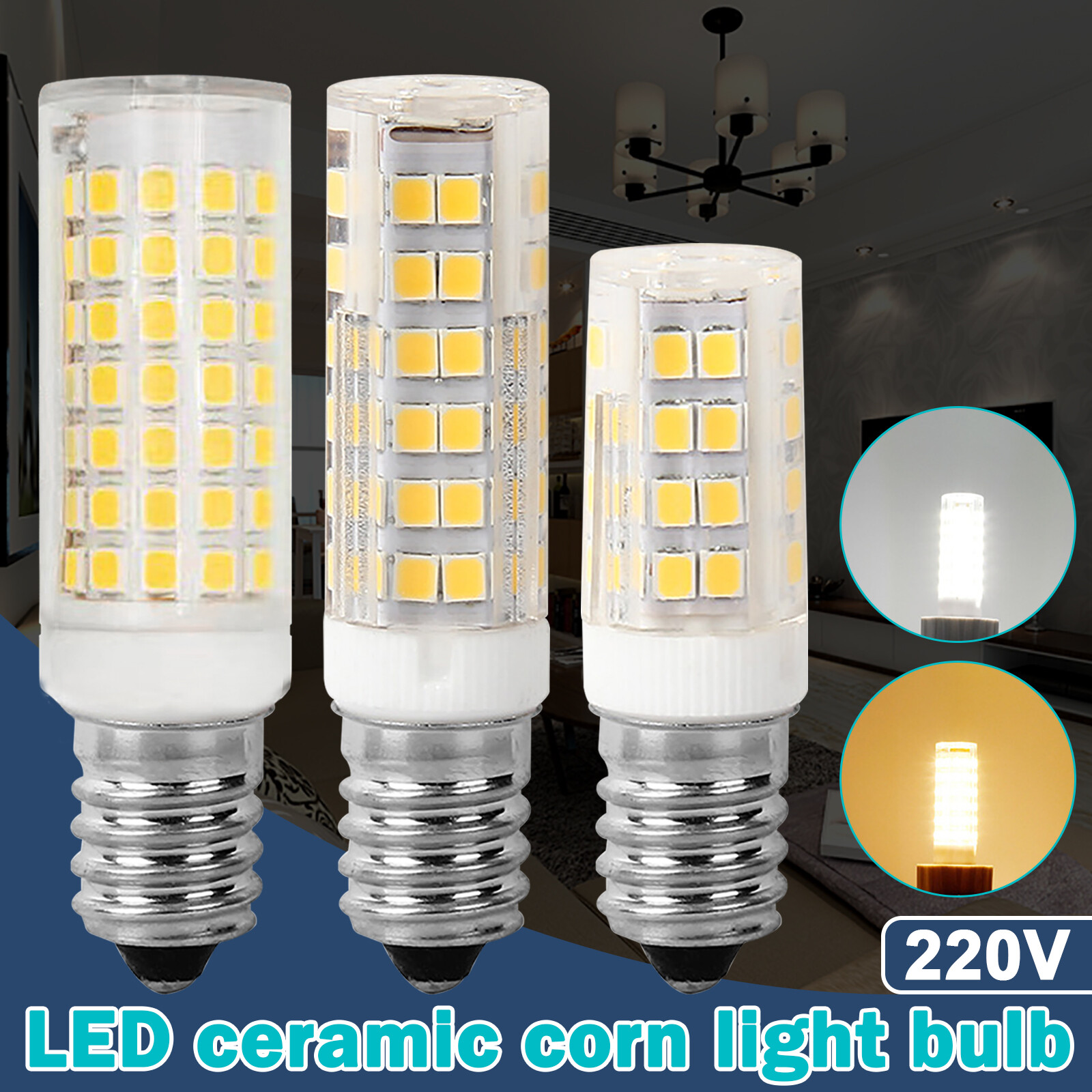 LED Corn Bulb E14 SMD Globe Lamp Spot Light 7W 9W 10W 110V/220V Light Bulb