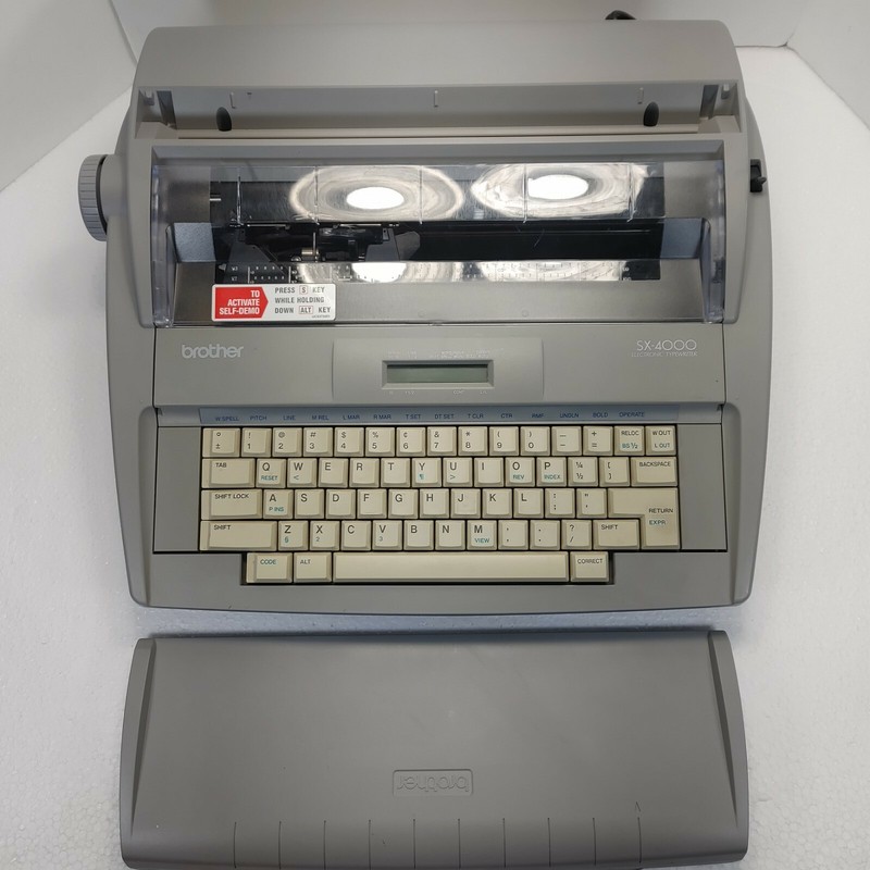 Brother typewriter photos of Brother SX4000 by year then serial number