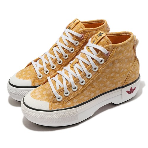 

adidas Originals Disney Nizza Trek W Bambi Желтая женская повседневная платформа GZ1654, Белый, Disney Nizza Trek W