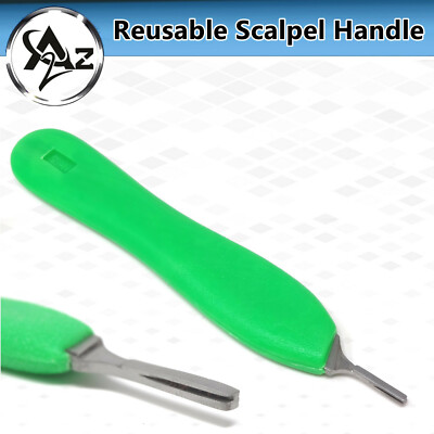 Lot De 10 Scalpels Jetables #16 Pour Dermaplaning Et Soin Des Pieds - Manche Vert Gradué, Stériles