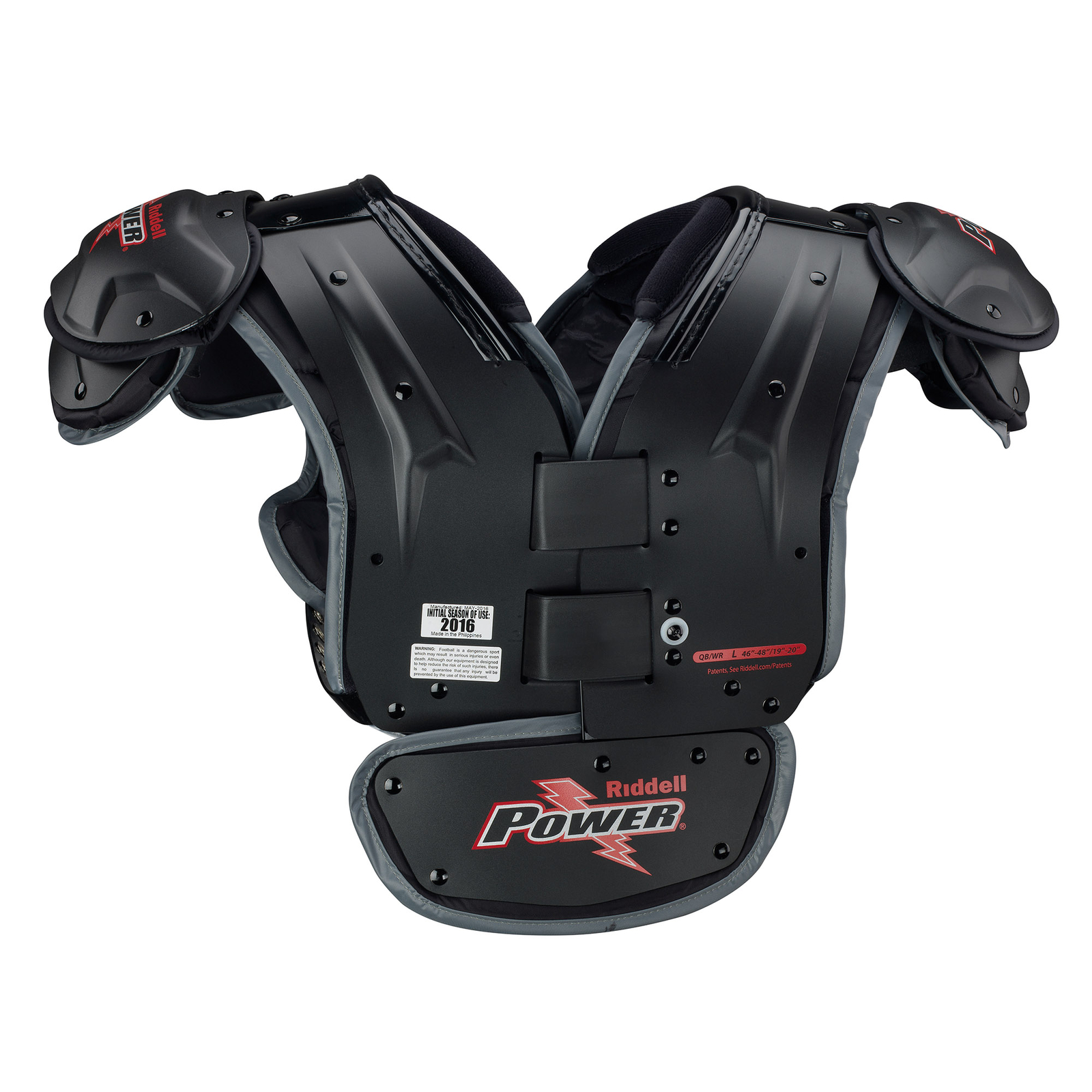 Riddell Power SPK+ QB/WR Position Pad, American Football Schulterpad