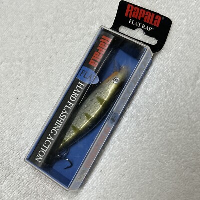 Rapala Flat Rap FLR-8 Yellow Perch 3 1/2  Hard Flash Action New Never Opened