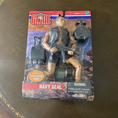 GI Joe Navy Seal With Exploding Mine Alpha Hasbro