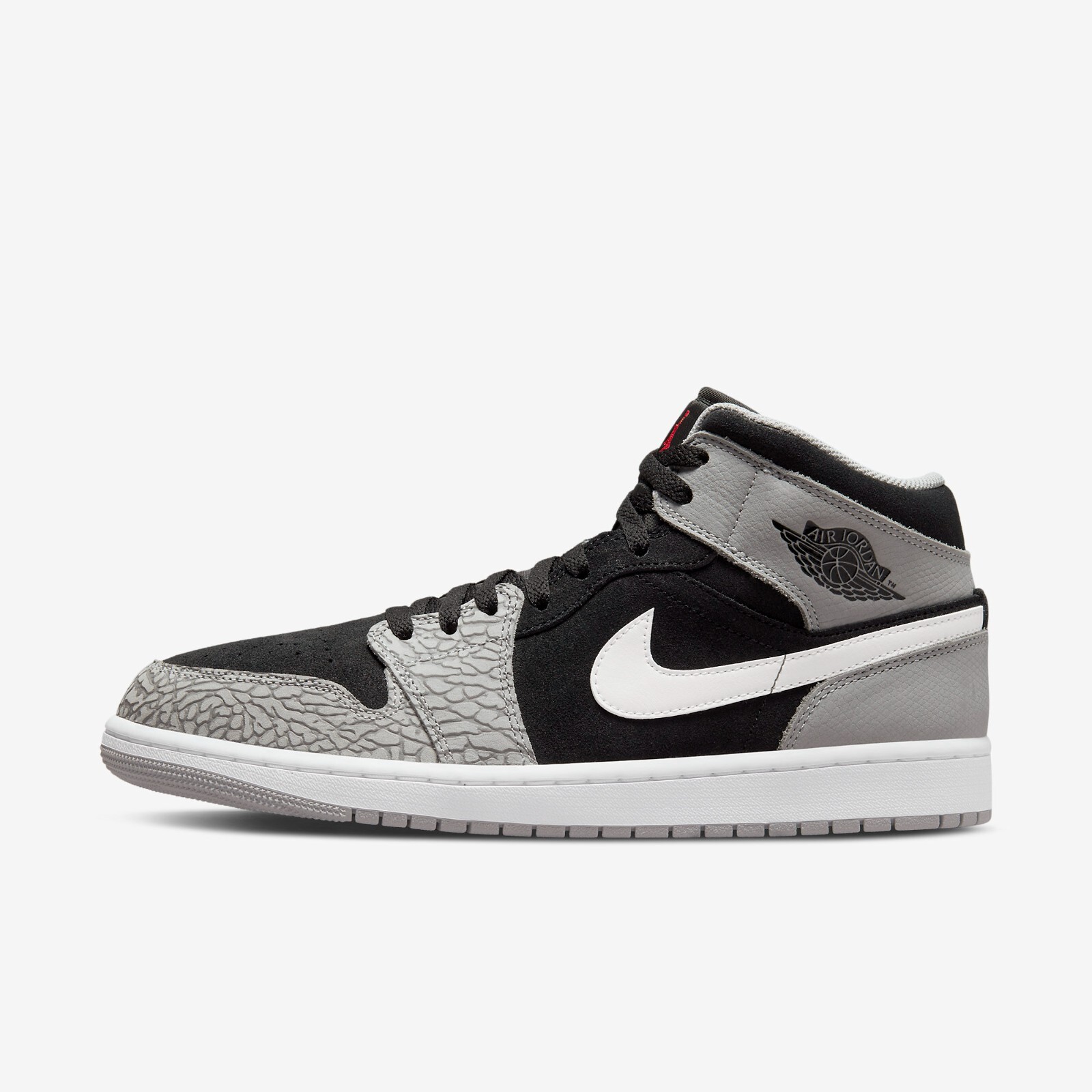 

Nike Air Jordan 1 Mid SE Shoes Elephant Toe DM1200-016 Expeditedship, Black / light smoke grey, Nike Air Jordan 1 Mid SE