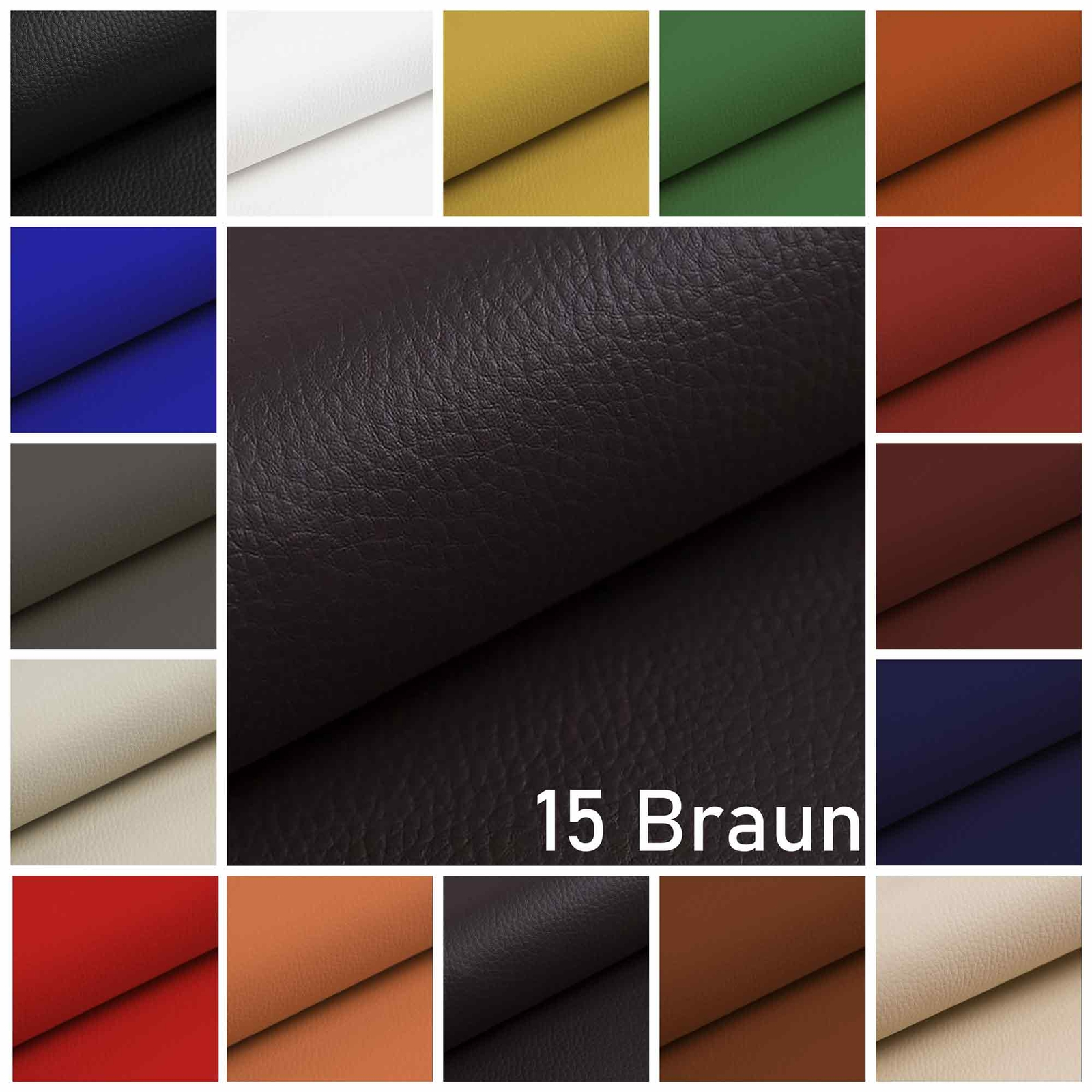 Bootsleder Boots Kunstleder Meterware Bootssitze Boot Steuerstuhl braun 2