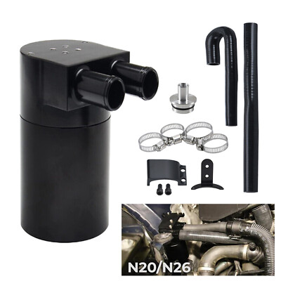Billet Aluminum Air Oil Separator Catch Can Reservoir for BMW N20 N26 F20 F30