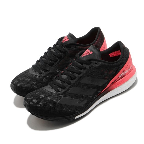 

adidas Adizero Boston 9 W Boost Black Signal Pink Женские кроссовки EG4656, Черный, Adizero Boston 9 W