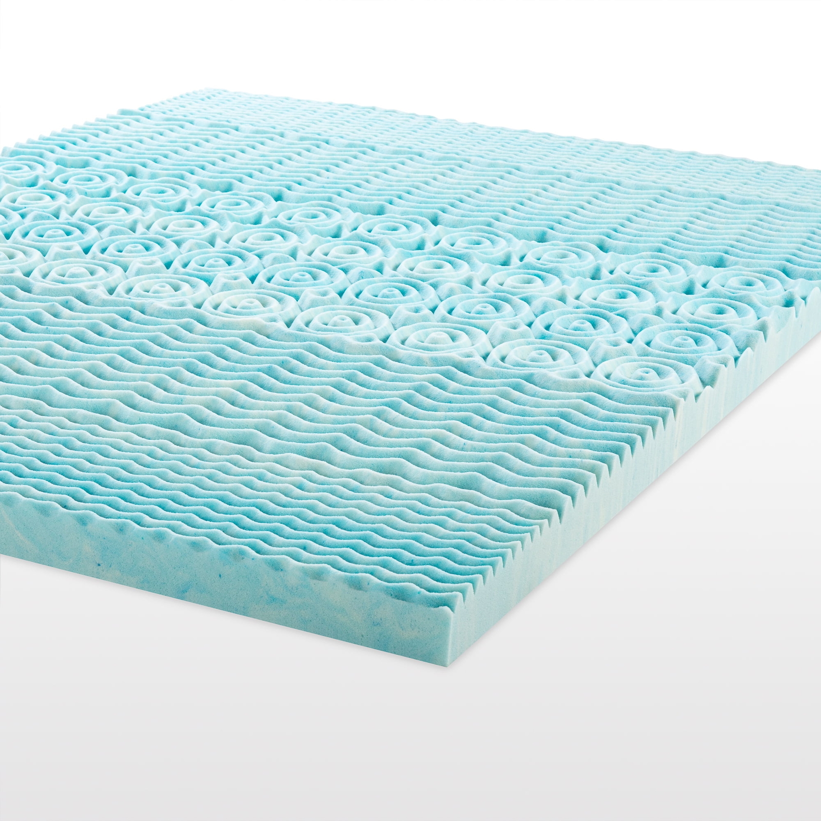 by Zinus 1" Green Tea Cooling Gel Memory Foam Zoned Support Mattress Topper