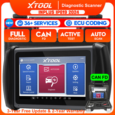 XTOOL IP819 E.CU Coding Auto Diagnostic Scanner Bi-directional Tool V.AG Guided
