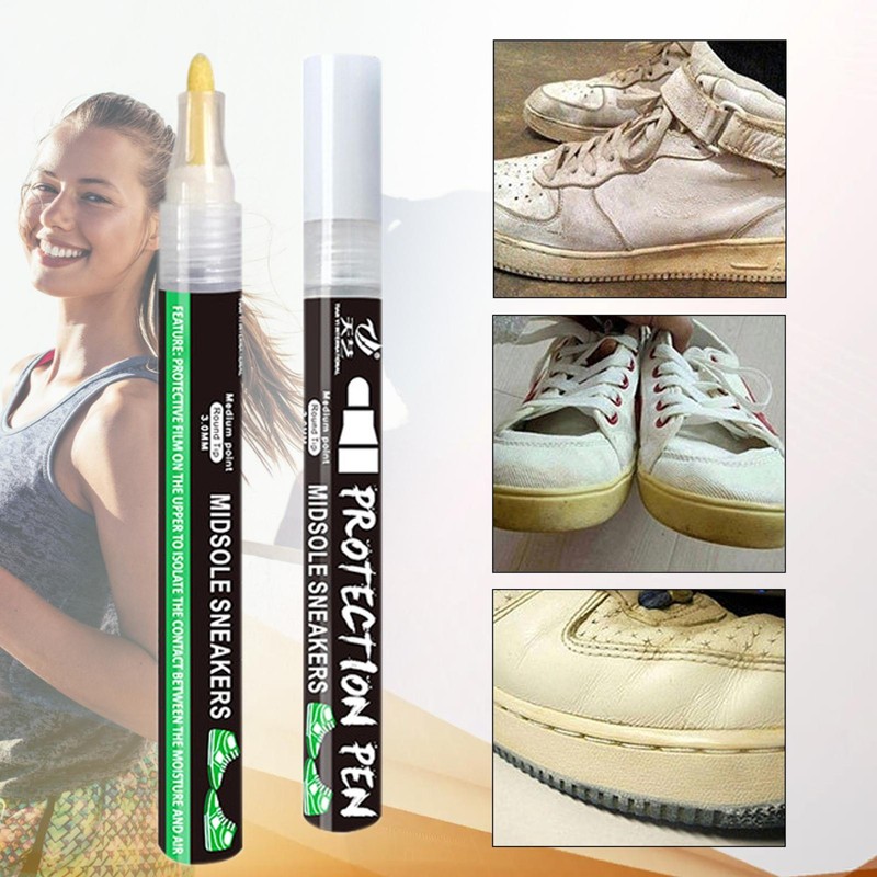 White Trainer Pen Midsole Restore Sneaker Marker Waterproof Shoe Whitener