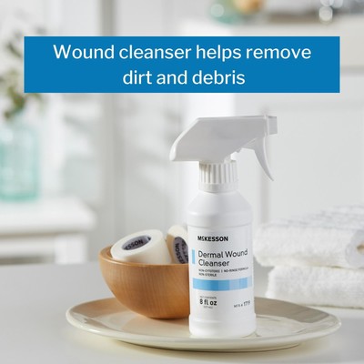 McKesson Dermal Wound Cleanser Spray Non-Cytotoxic Rinse-Free Formula 8 fl oz
