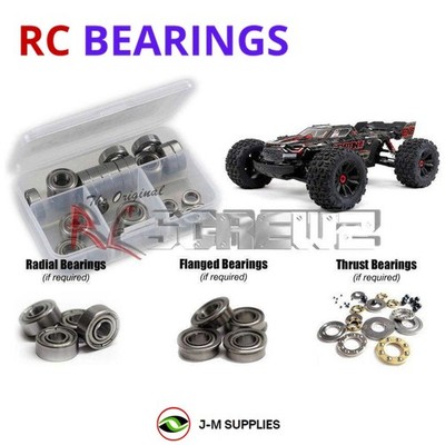 RCScrewZ Metal Shielded Bearings ara057b for ARRMA KRATON 8S EXB ARA5808V2 | SET