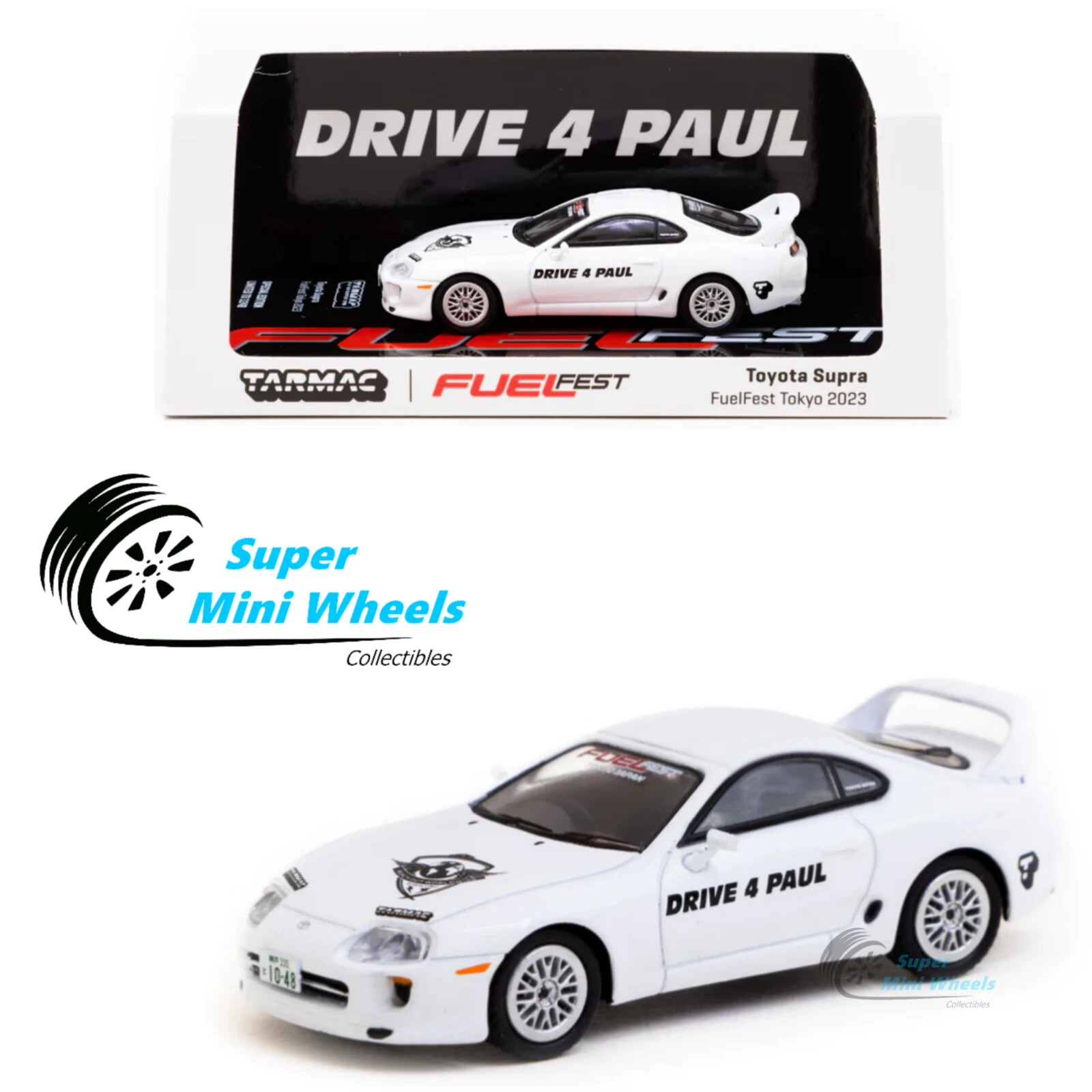 Tarmac Works 1:64 Toyota Supra (White) FuelFest Tokyo 2023 Tarmac Works 1:64 Toyota Supra (White) FuelFest Tokyo 2023