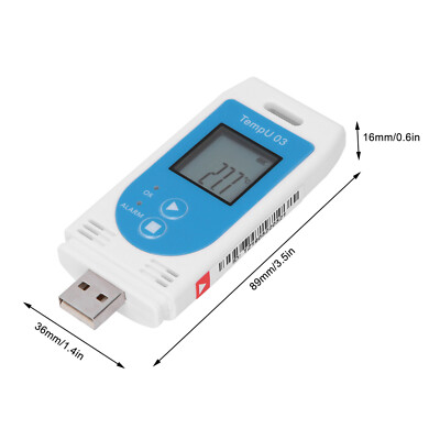 New LCD USB Temperature Data Logger USB Reusable Temperature and Humidity Logger