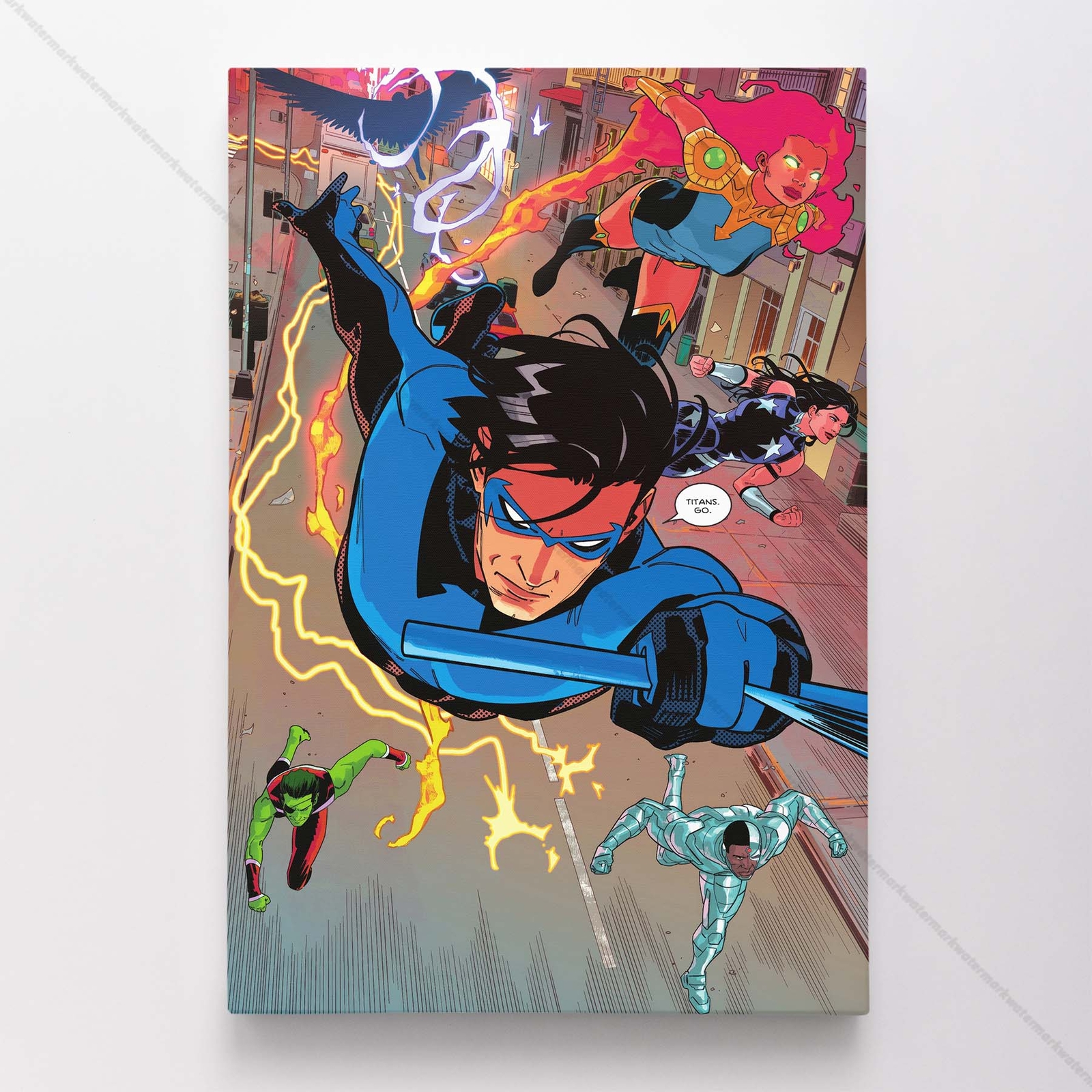 Nightwing Poster Canvas DC Comic Book Cover Art Print #24382