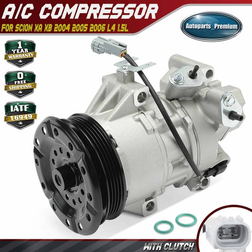 AC A/C Compressor with 4-Groove Pulley for Scion xA xB 04-06 L4