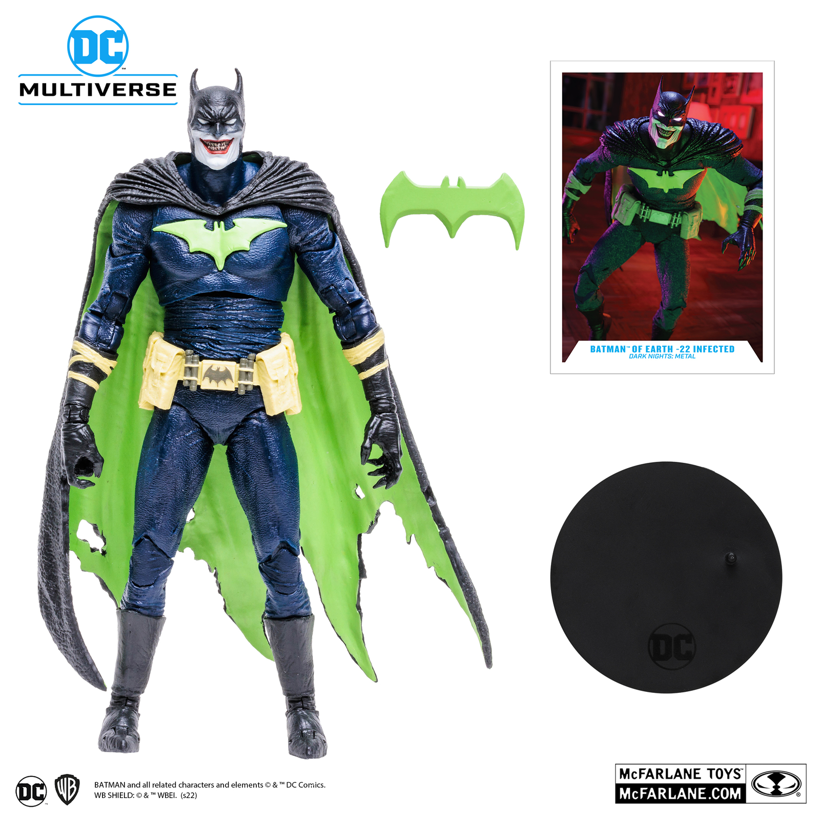 DC THE BATMAN WHO LAUGHS フィギュア Amazon.com: DC Multiverse Batman Who Laughs with Sky Tyrant