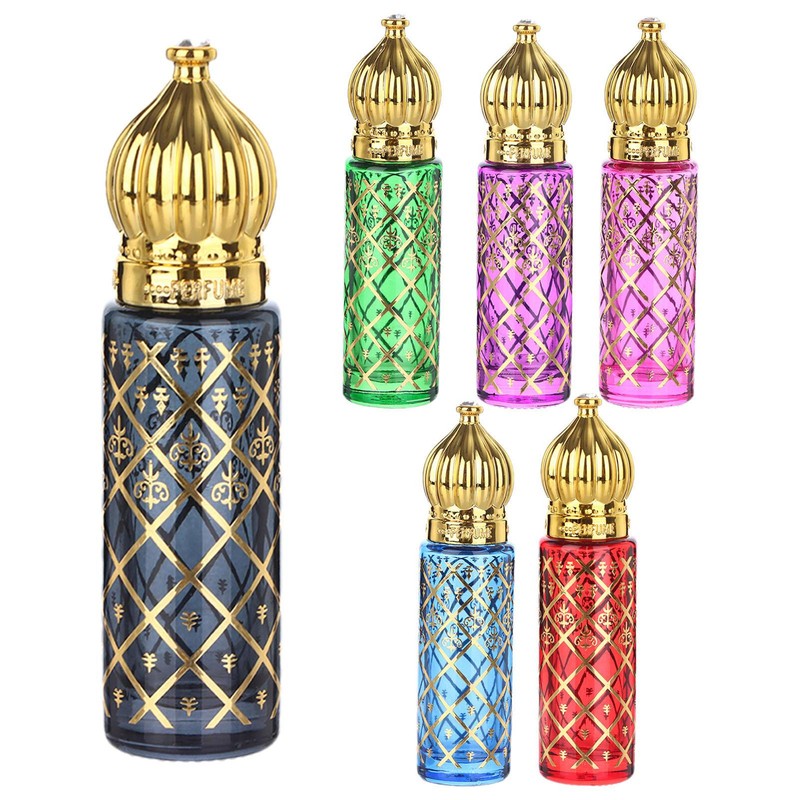 Bronzing Fragrance Oil Roller Bottles Fancy Glass