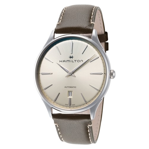 Pre-owned Hamilton Men's Jazzmaster Thinline H38525811 40mm Automatic Watch
