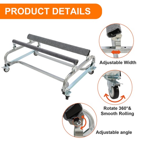 Watercraft PWC Dolly Boat Jet Ski Stand Storage Cart w/ 1000lbs Trailer 48"x34"