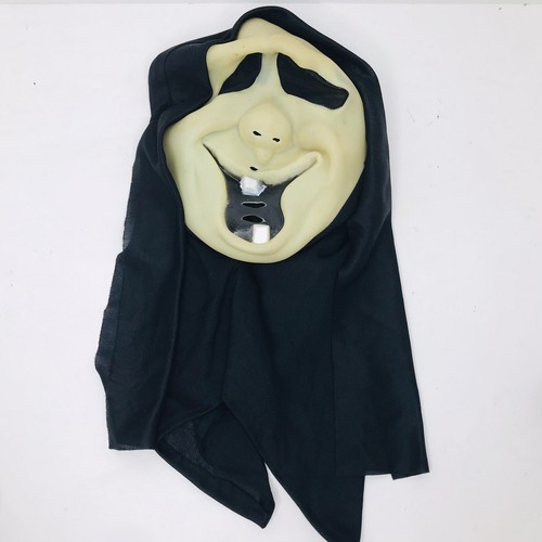 Vintage Rubies Glow In Dark Ghost Face Rubber Halloween Mask