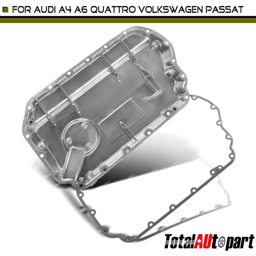 Pan W/ Gasket For Audi A4 A6 Volkswagen Passat V6 2.8l Lower
