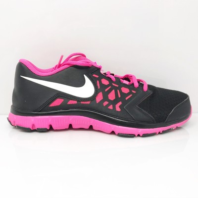 Nike Girls Flex Supreme TR 4 759998-001 Черные кроссовки для бега, размер 7 лет