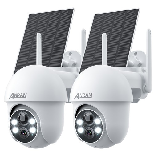 Solar Battery Powered Wireless Security Camera System Outdoor Home Wifi IP Audio