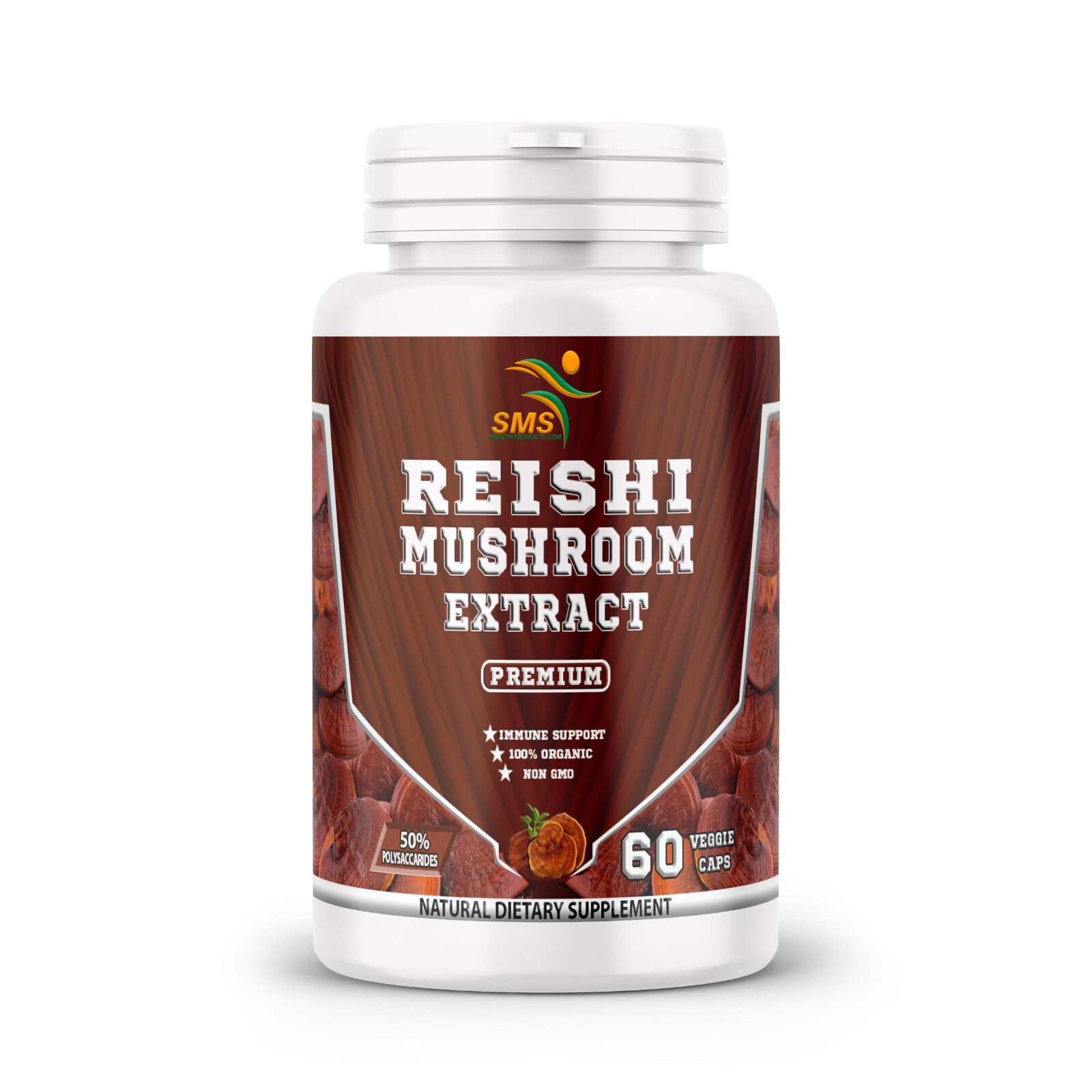 2X LINGZHI LUCIDUM 20:1 EXTRACT REISHI MUSHROOM STRONG ORGANIC CAPS PILLS SPORES