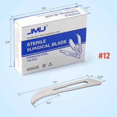 Up to 1000pcs Scalpel Blades #10 11 12 15 15C  Stainless Steel Sterile Surgical