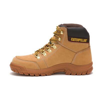 Caterpillar Men Outline Work Boot Work Boots Leather