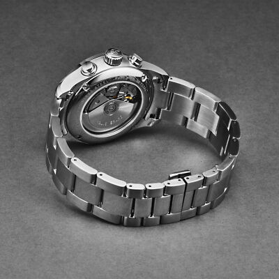 Pre-owned Louis Erard Louiserard Heritage, M, S/s, Sil Chrno-d,s/s Diam-b,m A