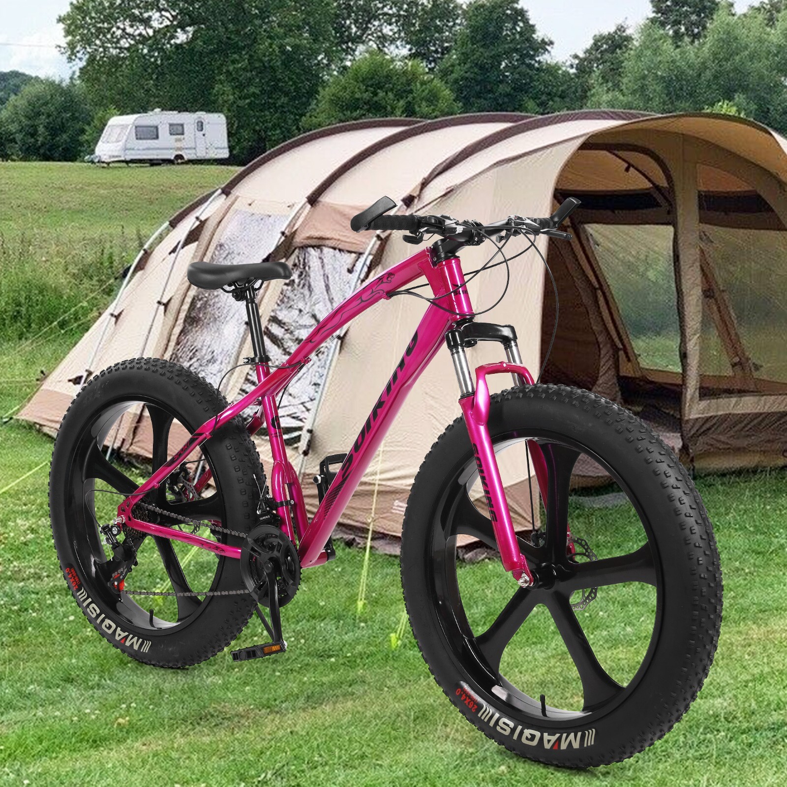 26-Inch 21-Speed​​High-Carbon Steel Frame, Beach And Sno