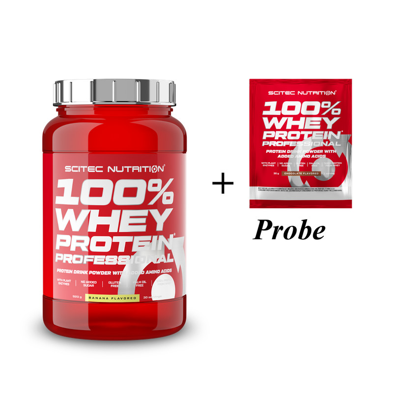 Scitec Nutrition 100% Whey Protein* Prof 920g +Probe