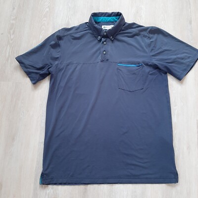 Backtee Golf Poloshirt in blau, Größe L