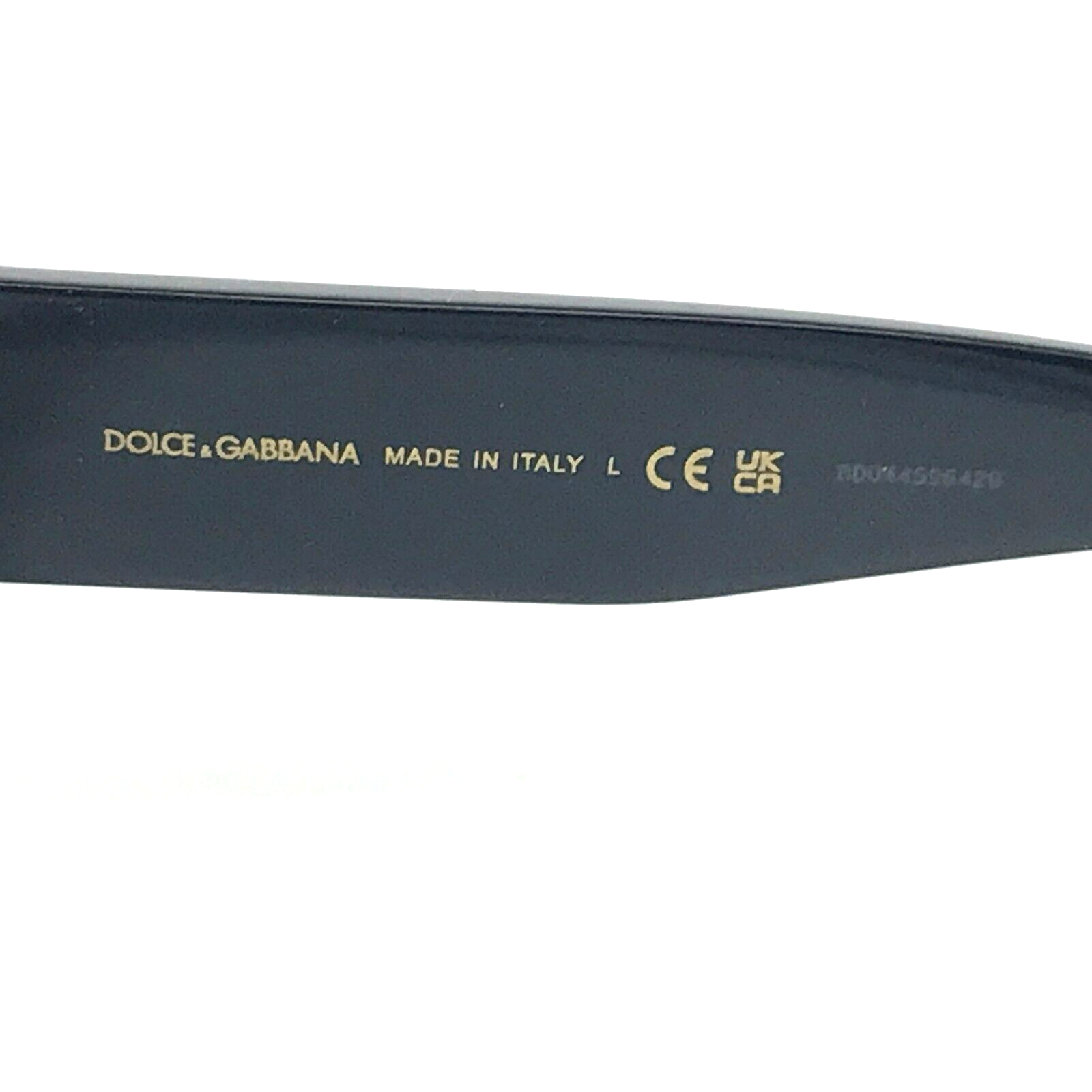 Pre-owned Dolce & Gabbana Sunglasses Dg4460 501/87 Black Rectangle Frames Dark Gray Lenses