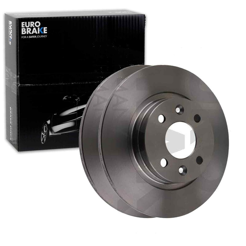2x Eurobrake Bremsscheiben 259mm Voll Vorne Passend FÃR Dacia Logan Sandero