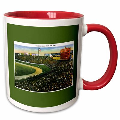 3dRose Baseball Stadium, Bronx, New York City Vintage Postcard Reproduction Mug