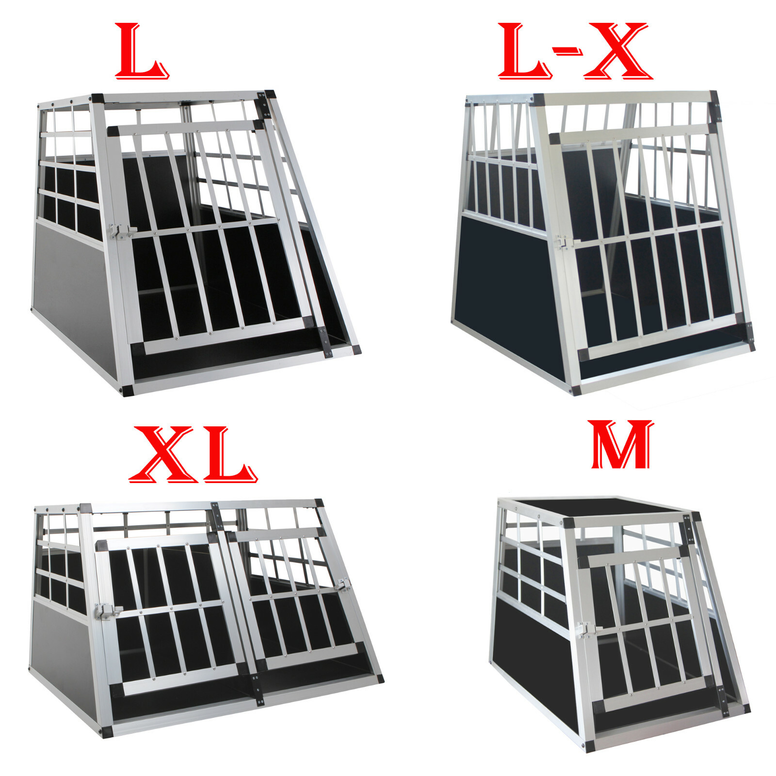 Hundebox faltbar Auto Hundekäfig S XXL ESTEXO® HundeTransportbox