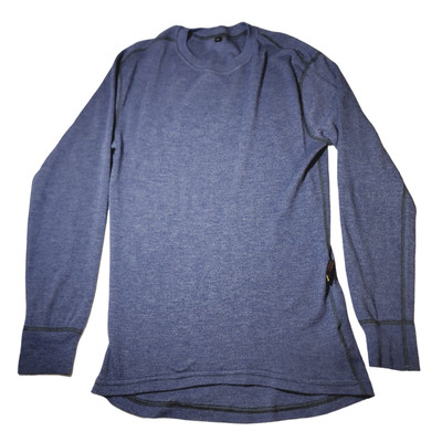 Helly Hansen Flame Retardant Shirt M Men Royal Blue Fargo Crewneck Long Sleeve