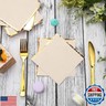 Fulmoon 100 Pack 2 Ply Cocktail Napkins Paper Gold Foil Trim Edge Beverage Dessert Disposable Paper Napkins Dinner Baby Shower Wedding Birthday Party Tableware Decorations, 5 x 5 Inches(Beige)