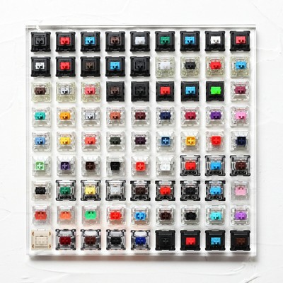  81 Switch Switches Tester With Acrylic Base Blank Mechanical Keycaps Keyboard