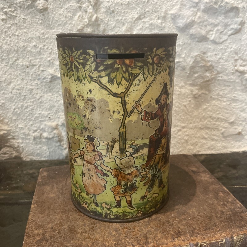 Ch Martel - Nantes - Boite Ã  Oublis Ancienne 1890 En Tole LithographiÃ©E.