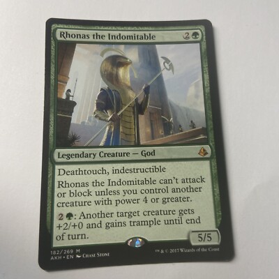 [MTG] Rhonas the Indomitable - AKH - Amonkhet - Mythic Rare Green Card